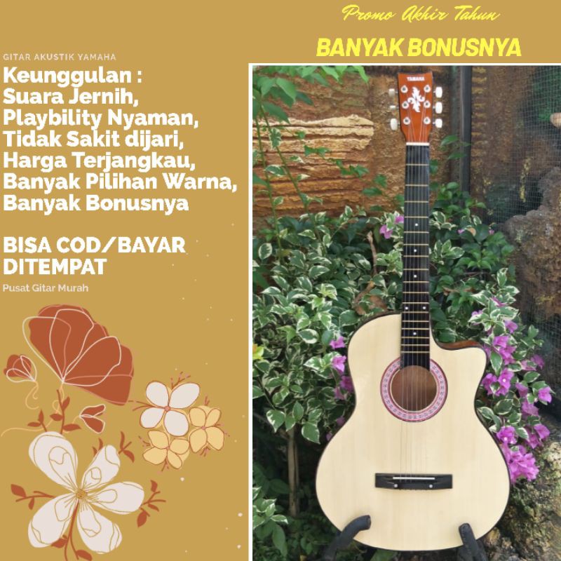 PROMO GITAR MURAH / GITAR AKUSTIK / GITAR YAMAHA / ALAT MUSIK / GITAR PEMULA / GITAR AKUSTIK YAMAHA