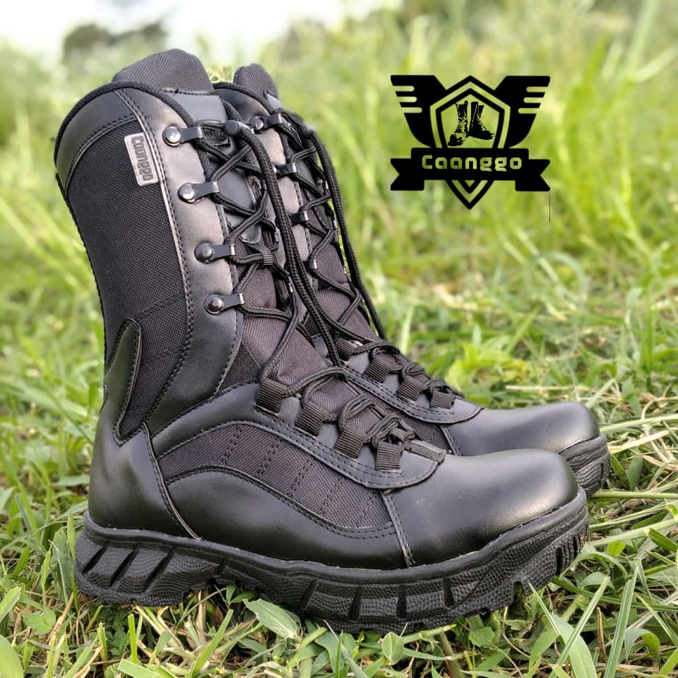 Sepatu pdl ninja rubicon swat PDL TNI POLRI tactikal boots safety pria wanita lapangan ujung besi
