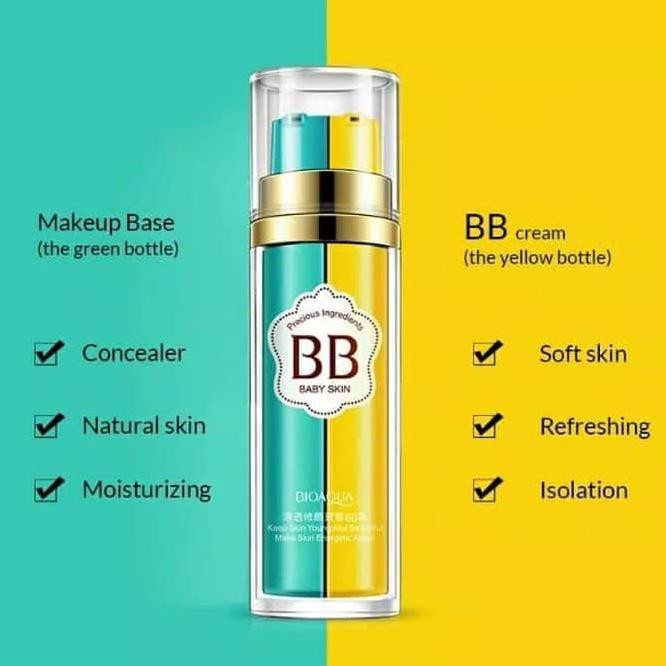 XSXY BIOAQUA 2 IN 1 BASE MAKEUP BB CREAM PRIMER FOUNDATION FLAWLESS MAKE UP - NATURAL OE4D