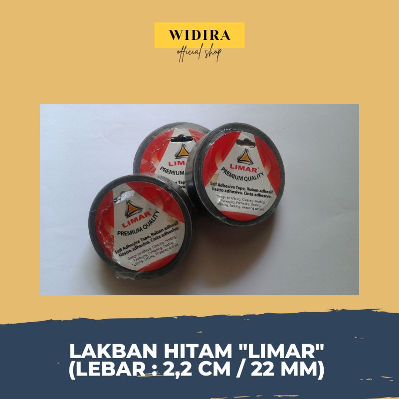 

[ATK] Lakban Kain / Lakban Jilid Hitam LIMAR (22 mm)