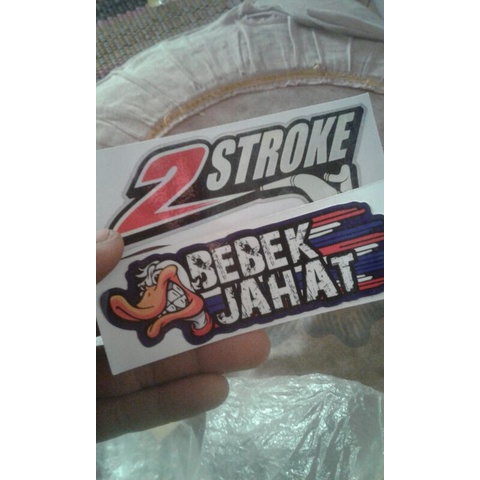 Stiker 2stoke Dan Bebek Jahat Shopee Indonesia
