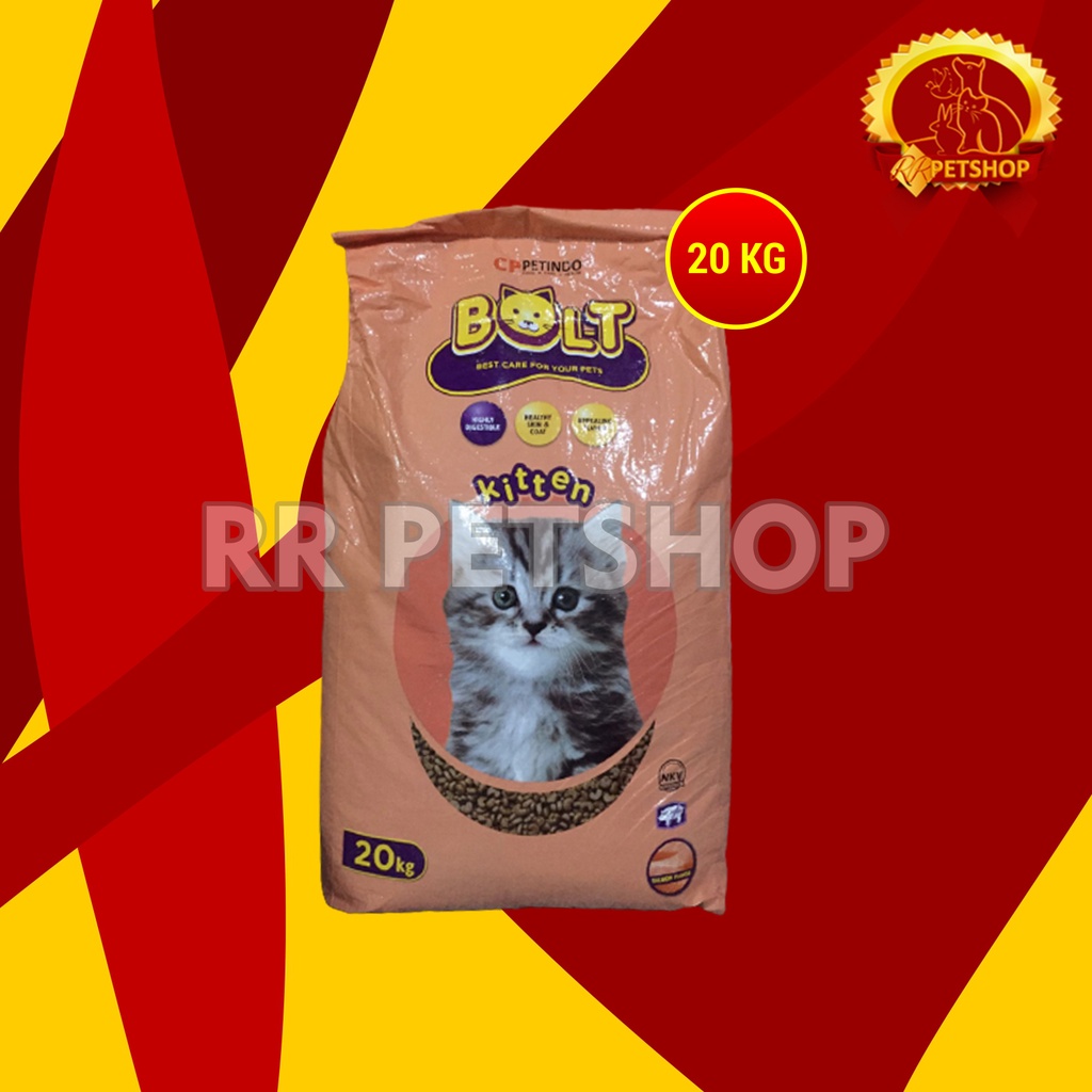 Bolt Kitten Makanan anak Kucing Kering Dry Cat Food 20 KG