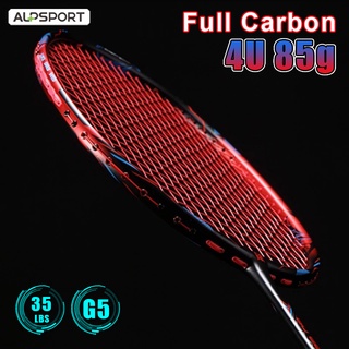 Alpsport PF Pro 4U Max 35Lbs Raket Badminton Bahan Full Carbon 100% Dengan Kotak Penyimpanan