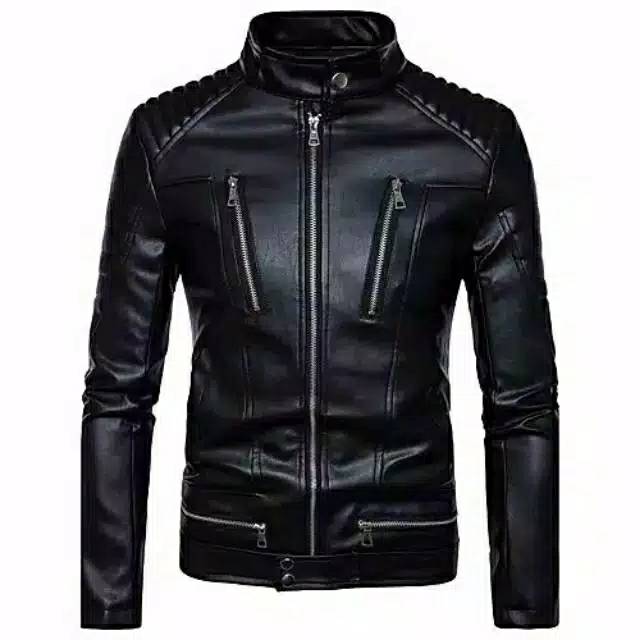 PREMIUM Jaket Kulit Pria Elegant Silverstone Brownie ARL 003