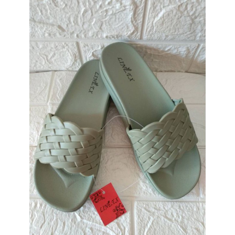 SANDAL ALINA SANDAL WANITA SANDAL KARET ANTI AIR