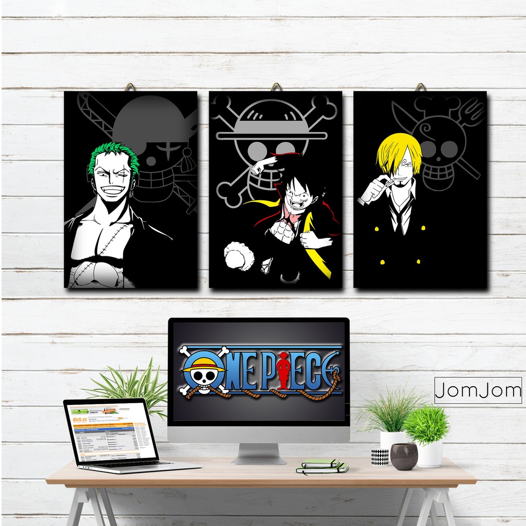 Poster Kayu Anime One piece Luffy / Dekorasi Kamar/Poster murah/ Keren / desain / foto / gambar / OP