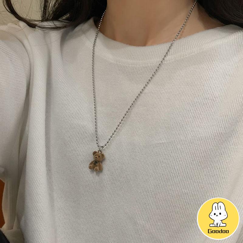 Kalung Rantai Klavikula Dengan Liontin Untuk Sweater -Doo