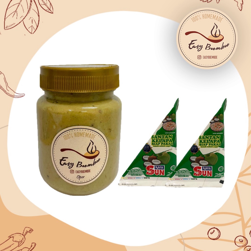 

Bumbu Opor 180g + Santan Kara 65ml(2) @easyboemboe