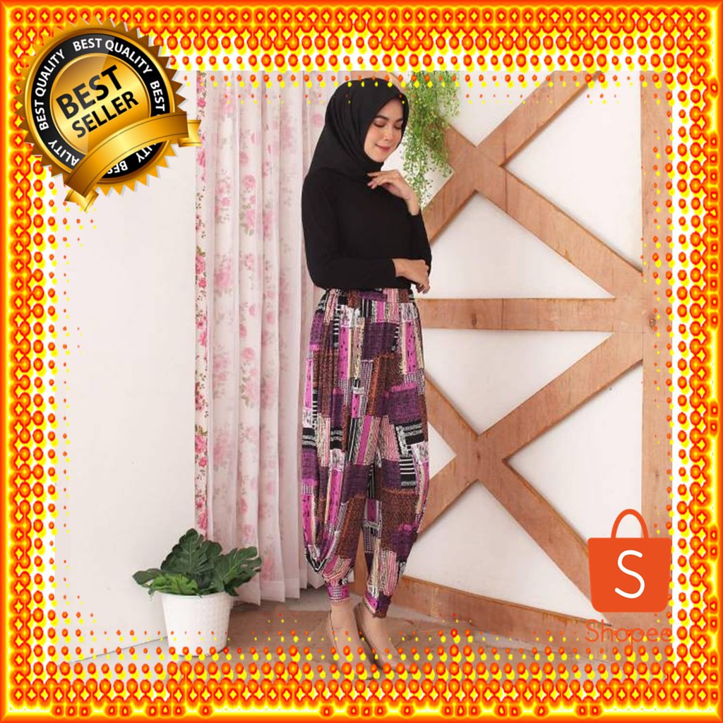 NEW        Celana Aladin Celana Panjang Wanita Bahan Jersey Korea 7201