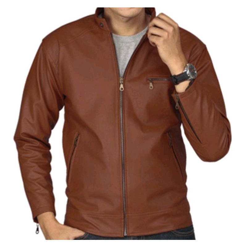 jaket keren jaket kulit pria keren jaket kulit sintetis cianghai