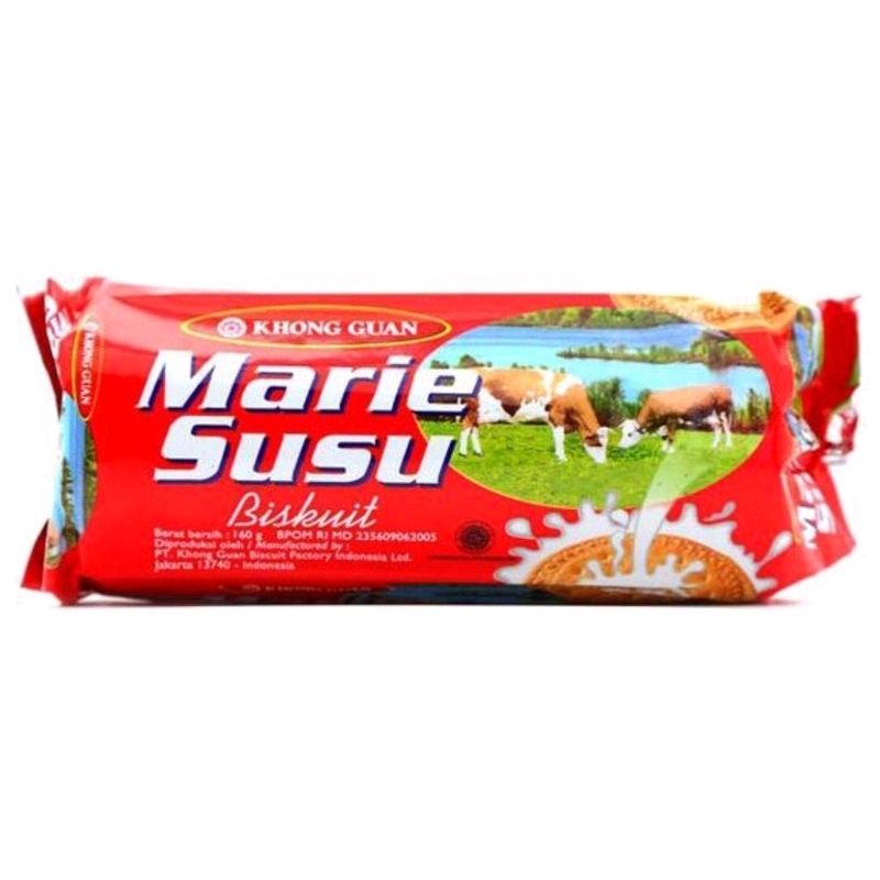 

KHONG GUAN BISKUIT MARIE SUSU 160GR