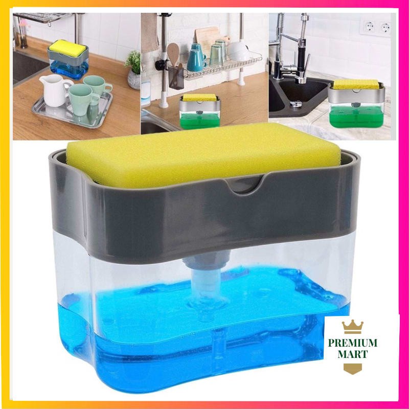 [ SOAP PUMP DISPENSER ] FREE Sponge Tempat Sabun Cuci Piring [PM]