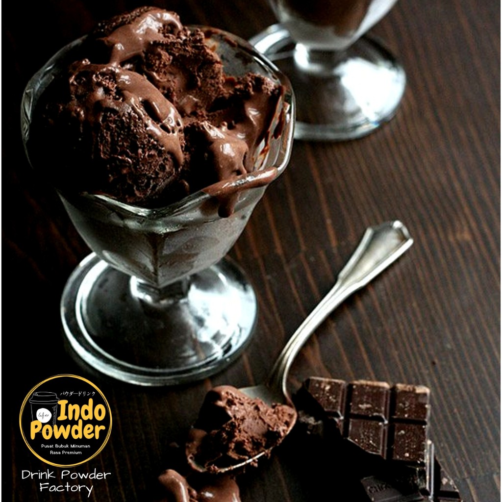 Chocolate HARD ICE CREAM Powder 1Kg - Bubuk Ice Cream Coklat 1Kg - Bubuk Es Krim