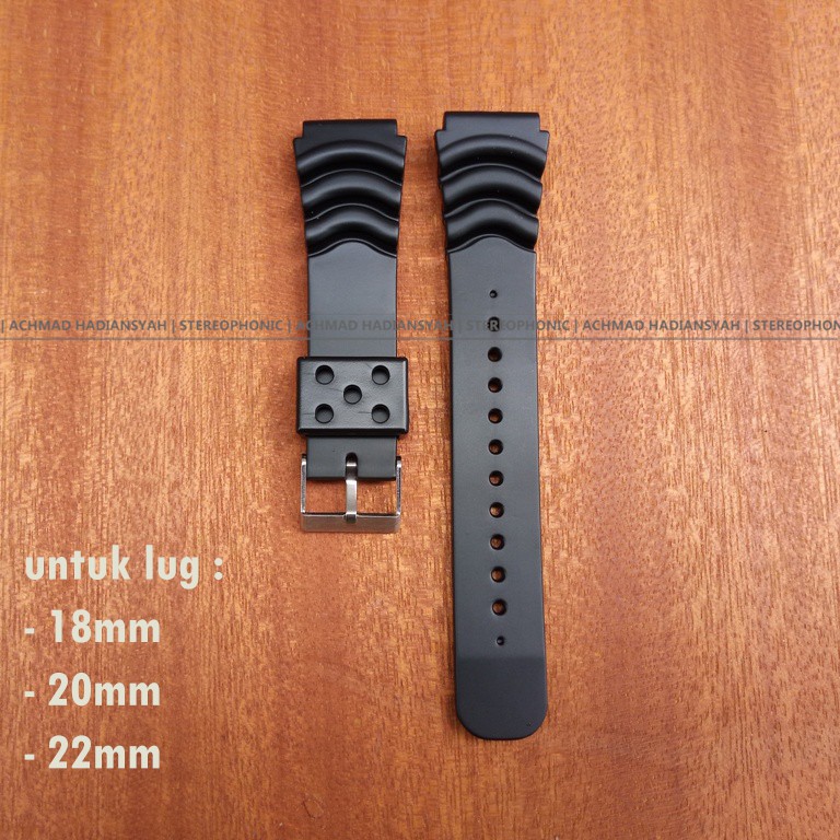 Original Aftermarket SEIKO DIVER Rubber 18mm 20mm 22mm Tali Jam Tangan 18mm 20mm 22mm Strap 18mm