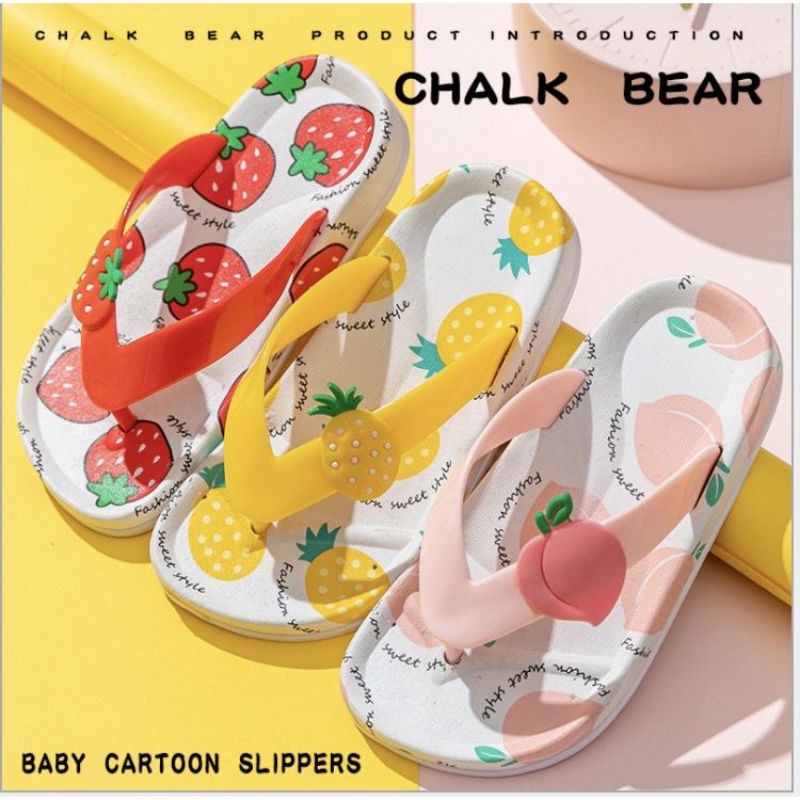 littlekiddoss Sendal Jepit Anak Perempuan Import Sandal Jelly Buah Anak Cewek 2 Tahun - 8 Tahun Size 24 - 35 SH2214