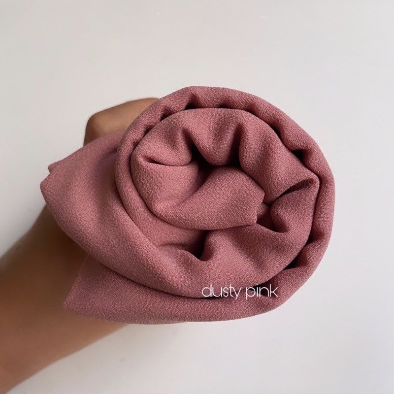 pashmina instan giona giani JAHIT TEPI RAPI / pasmina instan / hijab instan-Dustypink
