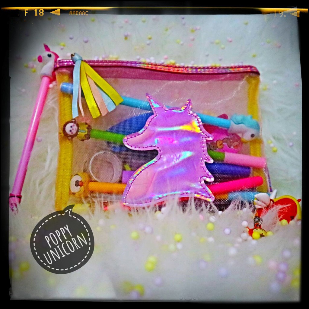 

Unicorn Cuddly Pencil Case - Pinky