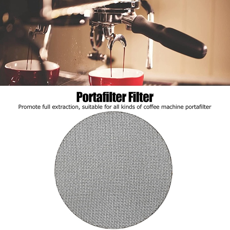 Coffee Filter Mesh, Reusable Coffee Puck Screen High Strength 1.7mm Durable for Aeropress Coffee Maker Filters 51mm