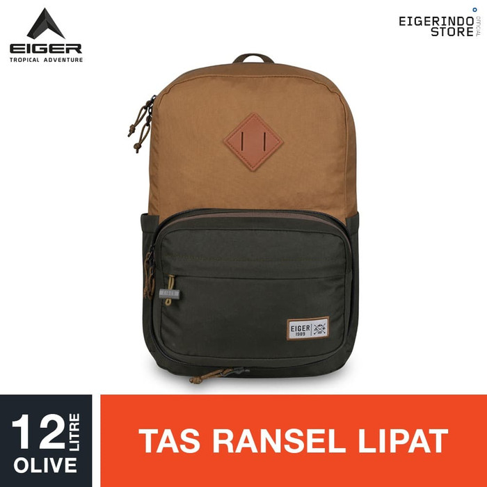 𝐄𝐢𝐠𝐞𝐫 tas 1989 Distend Pack 12L - Olive COD