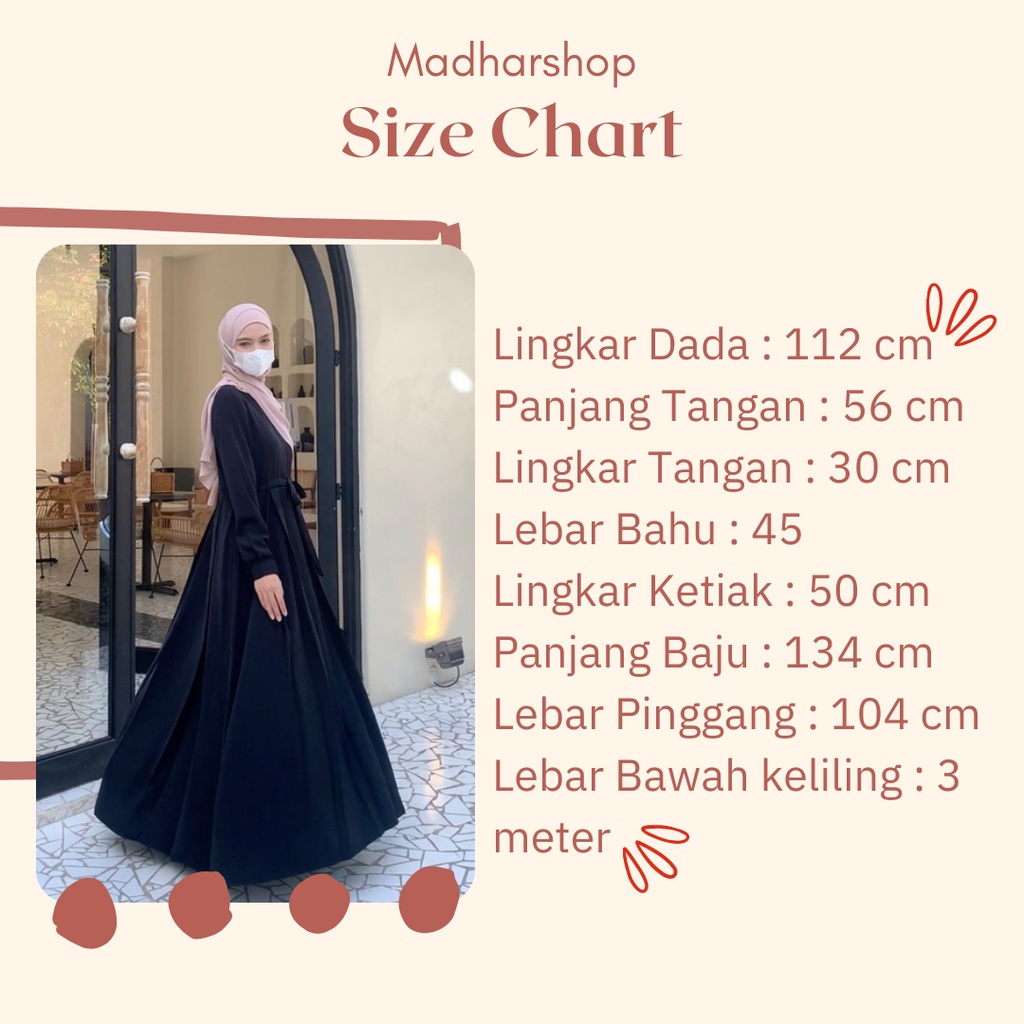 Almira Dress Rayon Gamis Wanita Remaja Busui Friendly Polos Premium Ld 112 cm - Long Dress Dewasa Terbaru - Fashion Muslim Syar'i Kekinian Gamis Muslimah