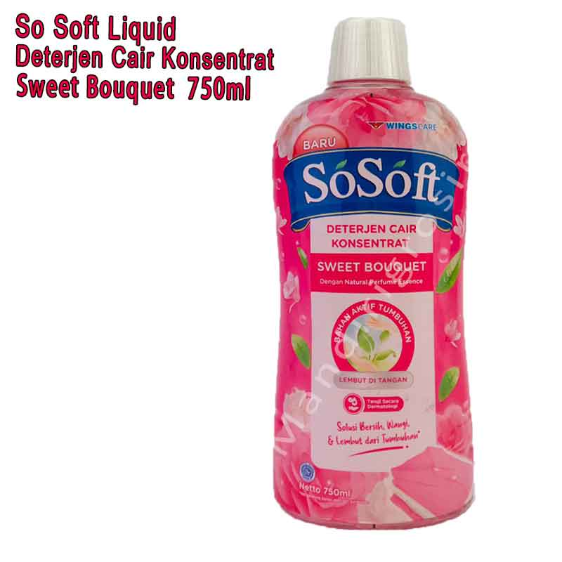 Deterjen Cair Konsentrat *So Soft Liquid * Sweet Bouquet * 750ml