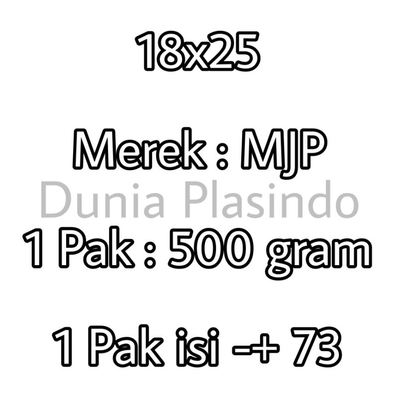 Plastik PP Bening Uk 18x25 Tebal 06