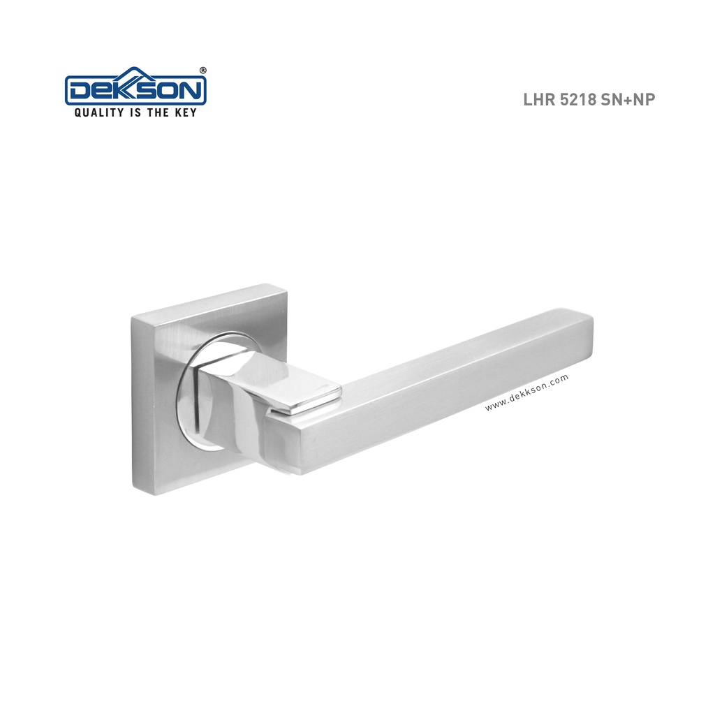 DEKKSON - GAGANG PINTU/LEVER HANDLE ROSE LHR 5218 SN+NP