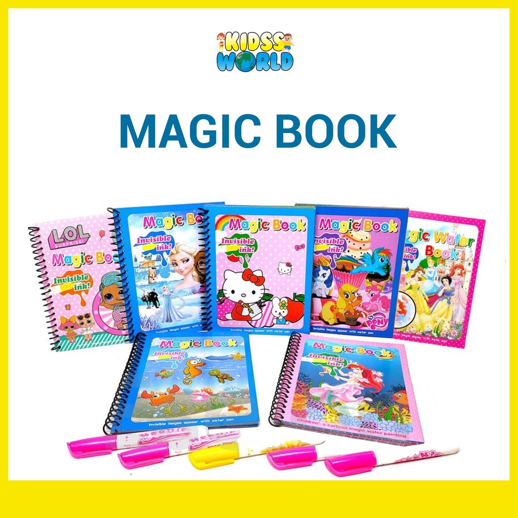 

MAGIC WATER BOOK / BUKU MEWARNAI AJAIB / BUKU MEWARNAI WATER DOODLE