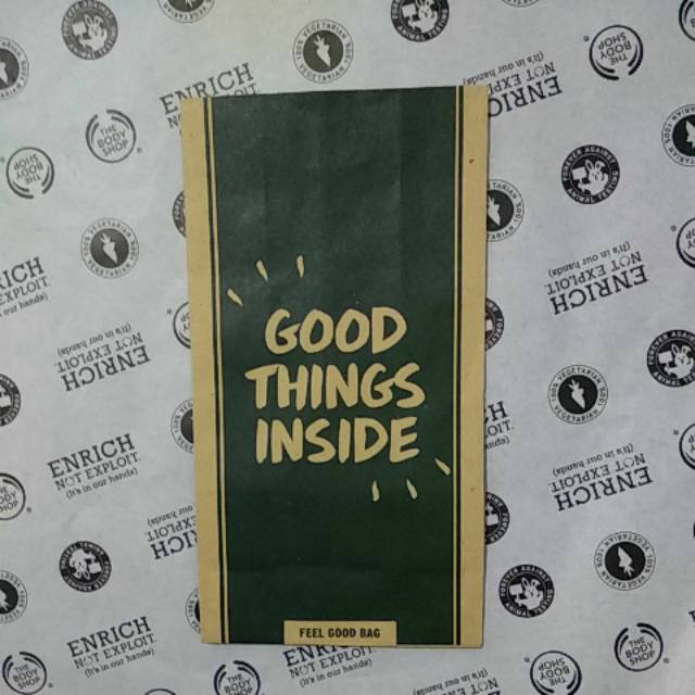 

Paper bag kecil tanpa tali the body shop