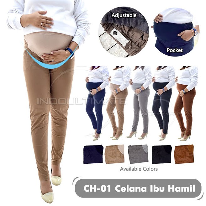 Celana Hamil Kerja Panjang celana Kain Katun Kantor Ibu Hamil leging baju pakaian ibu hamil murah