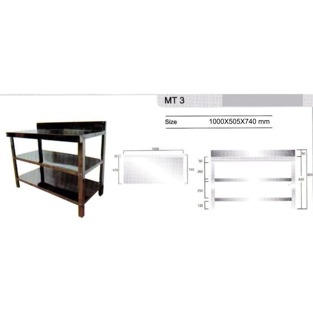 meja stainless dapur serbaguna