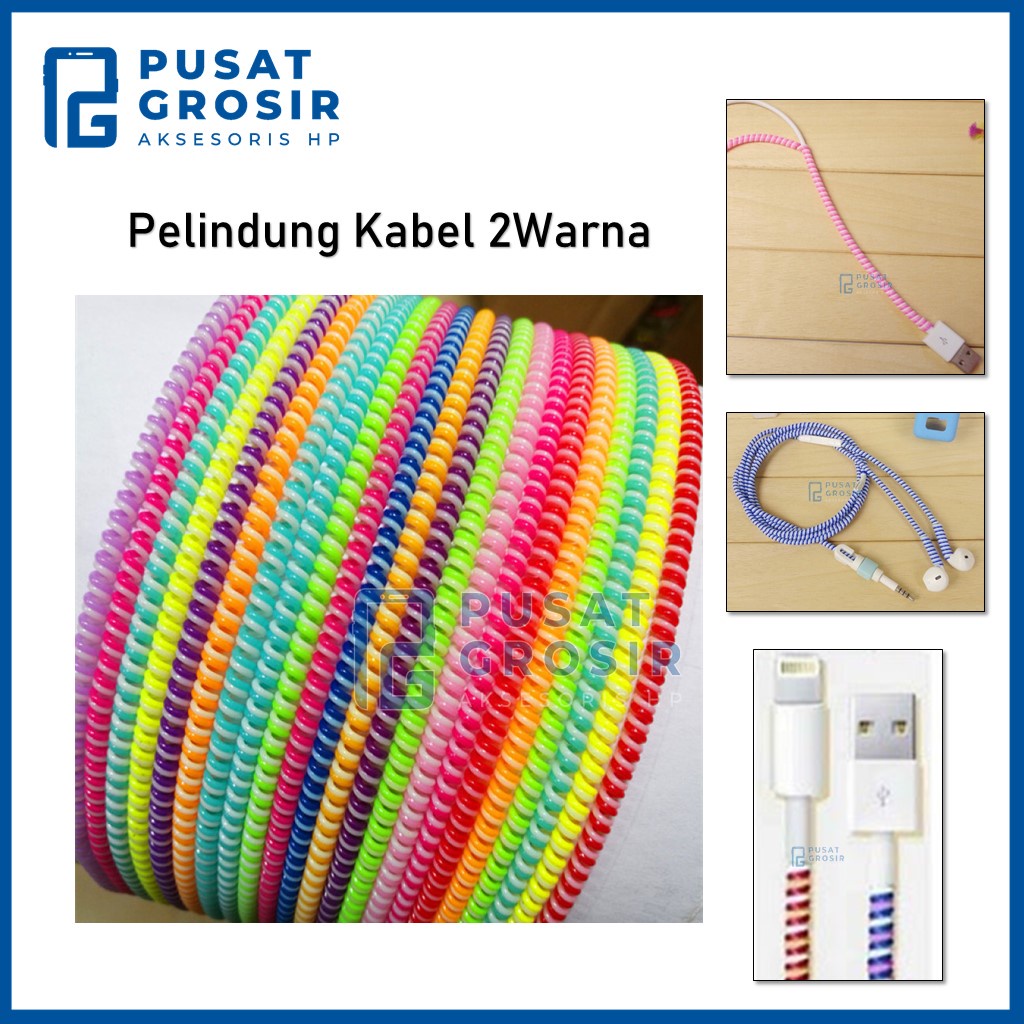 pelindung kabel charger 2warna cable protector casan headset sehingga tidak cepat kotor