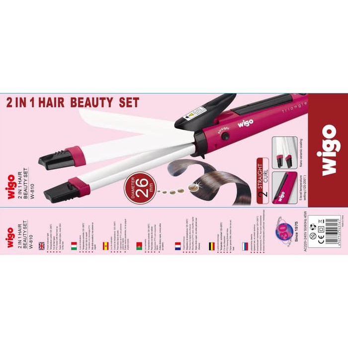 Catok Wigo W810 (2 IN 1 HAIR BEAUTY SET) WIGO