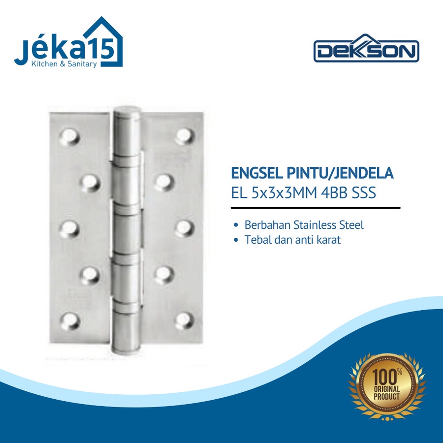 ENGSEL DEKKSON ECOLINE | DEKSON ENGSEL PINTU 5 INCH | ENGSEL JENDELA | STAINLESS STEEL