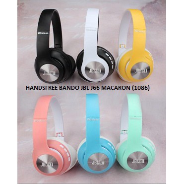 HEADSET - HEADPHONE BLUETOOTH BANDO JBL MACARON YOUNG BASS SERI 66BT