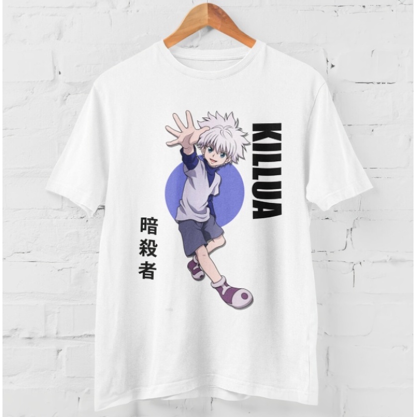 Tshirt Killua Kanji Anime Manga Hunter X Hunter Unisex