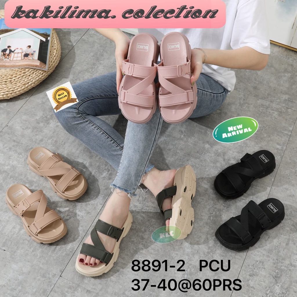 Balance 8891-2/ sandal wedges jelly perempuan