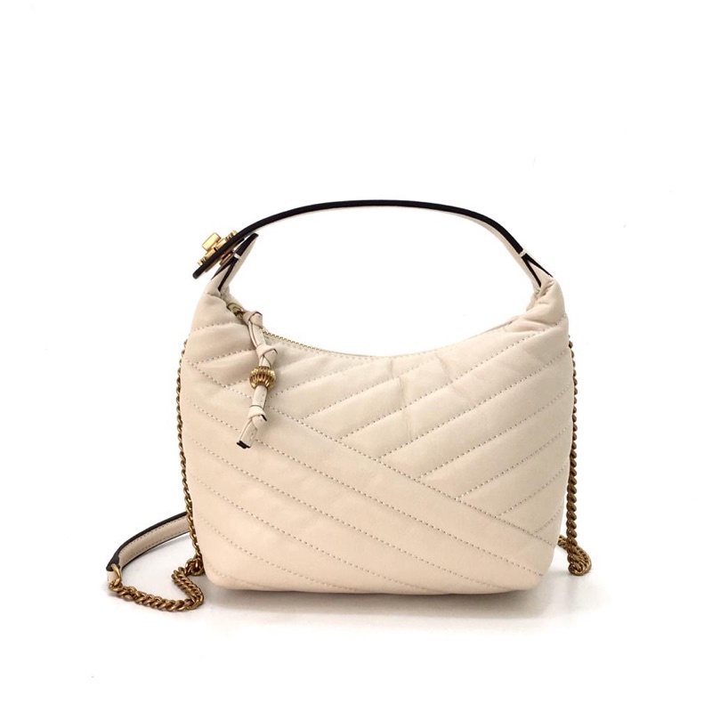 TB Kira Chevron Halfmoon Shoulder Bag