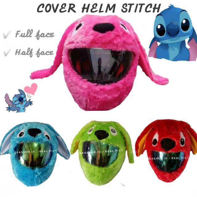 [DEASTORE] (NEW AKSESORIS) SARUNG HELM / COVER HELM / TUTUP HELM KARAKTER STITCH