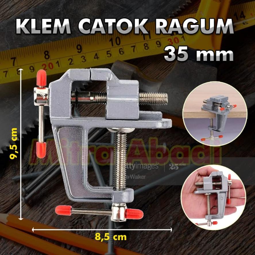 Klem Catok Ragum / Catok Meja / Ragum Clamp Vise Bench / Table Vice