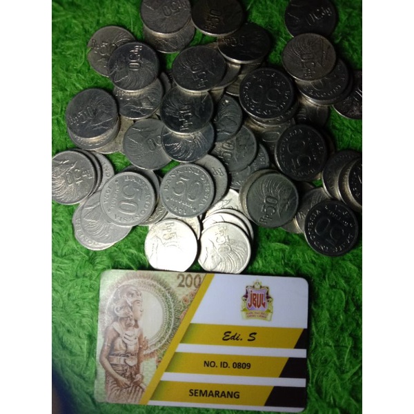 uang lama,50 rupiah cendrawasih tahun1971