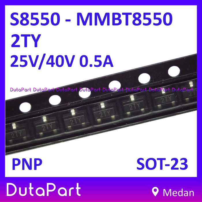 S8550 2TY MMBT8550 PNP SMD TRANSISTOR 40V 25V 0.5A 500mA SOT-23