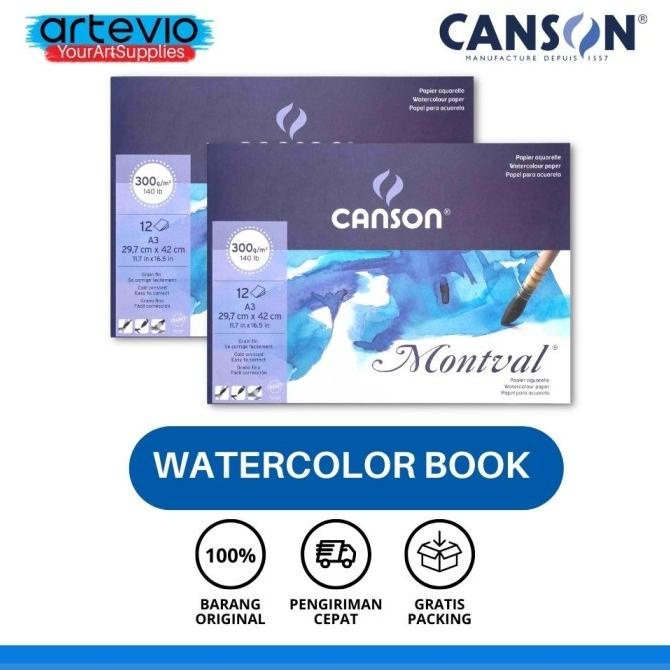 

Watercolor Paper A4 / Canson Montval Watercolor Paper 24 x 32 CM