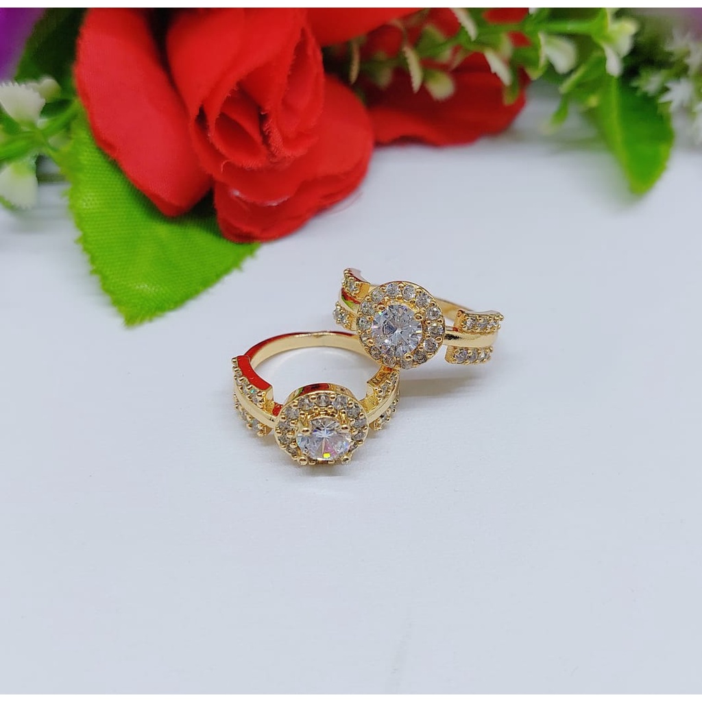 Cincin permata lapis emas perhiasan xuping 0289-0292