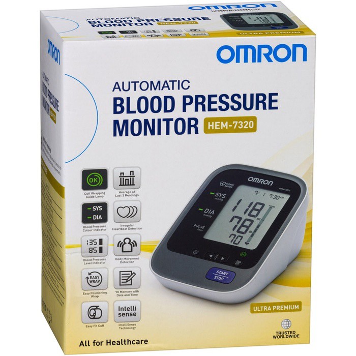 ASLI IMPOR -         HEM-7320 Omron Tensimeter Alat Ukur Tekanan Darah HEM7320