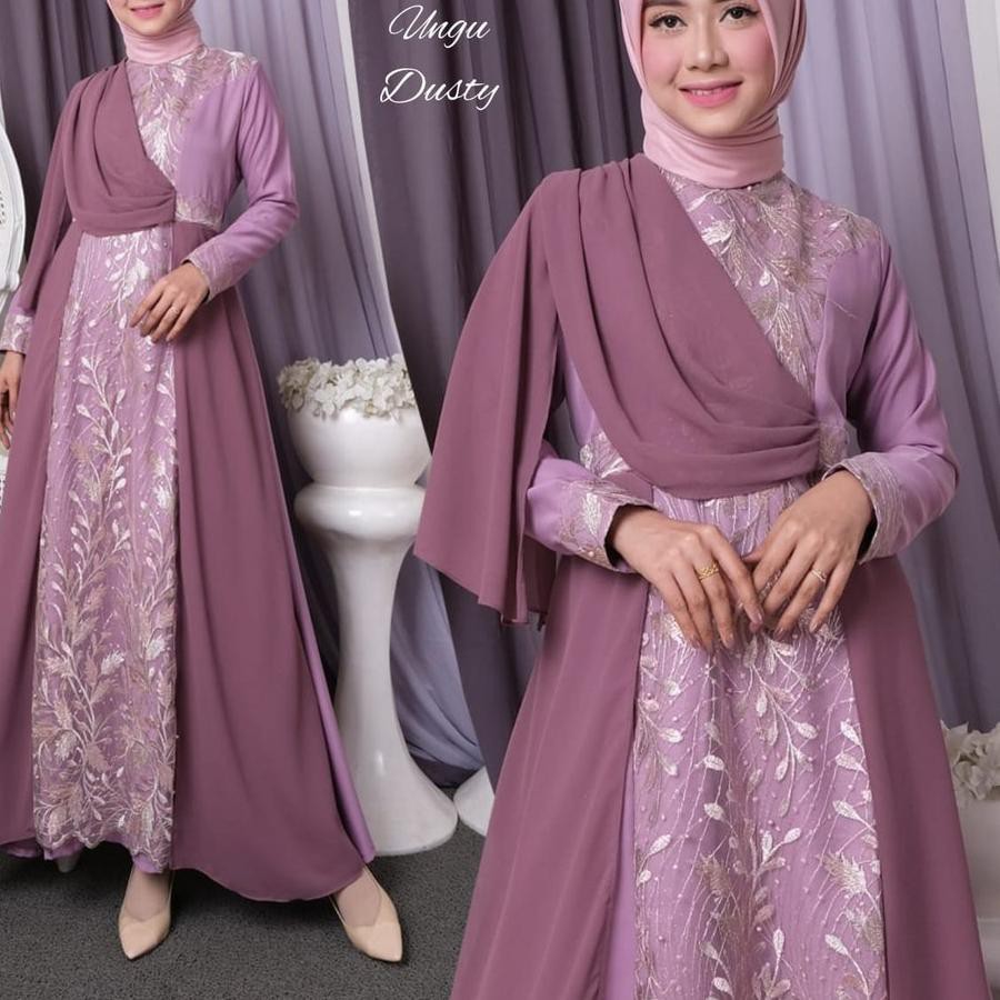 TERMURAH~ GAMIS PESTA RAFELIA BAJU MUSLIMAH PESTA MEWAH <<<<