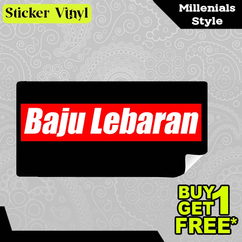 

Stiker Sticker Baju Lebaran Untuk Hari Raya Gambar Unik Desain Keren dan Kekinian Aesthetic Bahan Vinyl Satuan Anti Air
