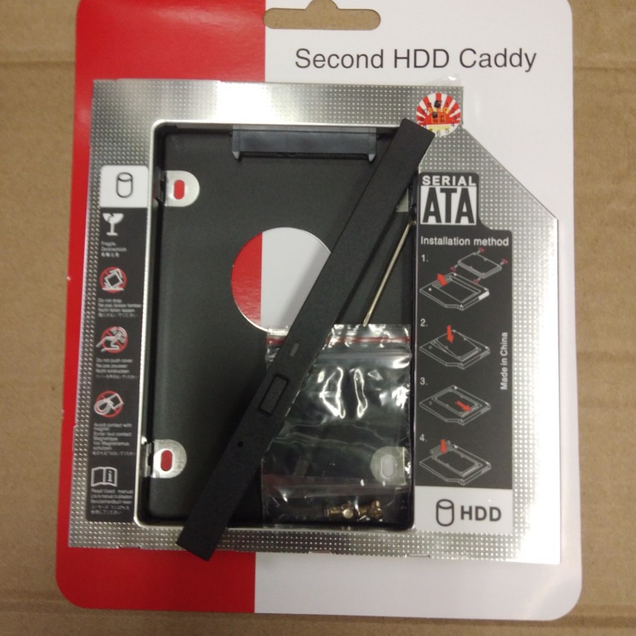 Caddy HDD / SSD 9,5mm Slim SATA Aluminium