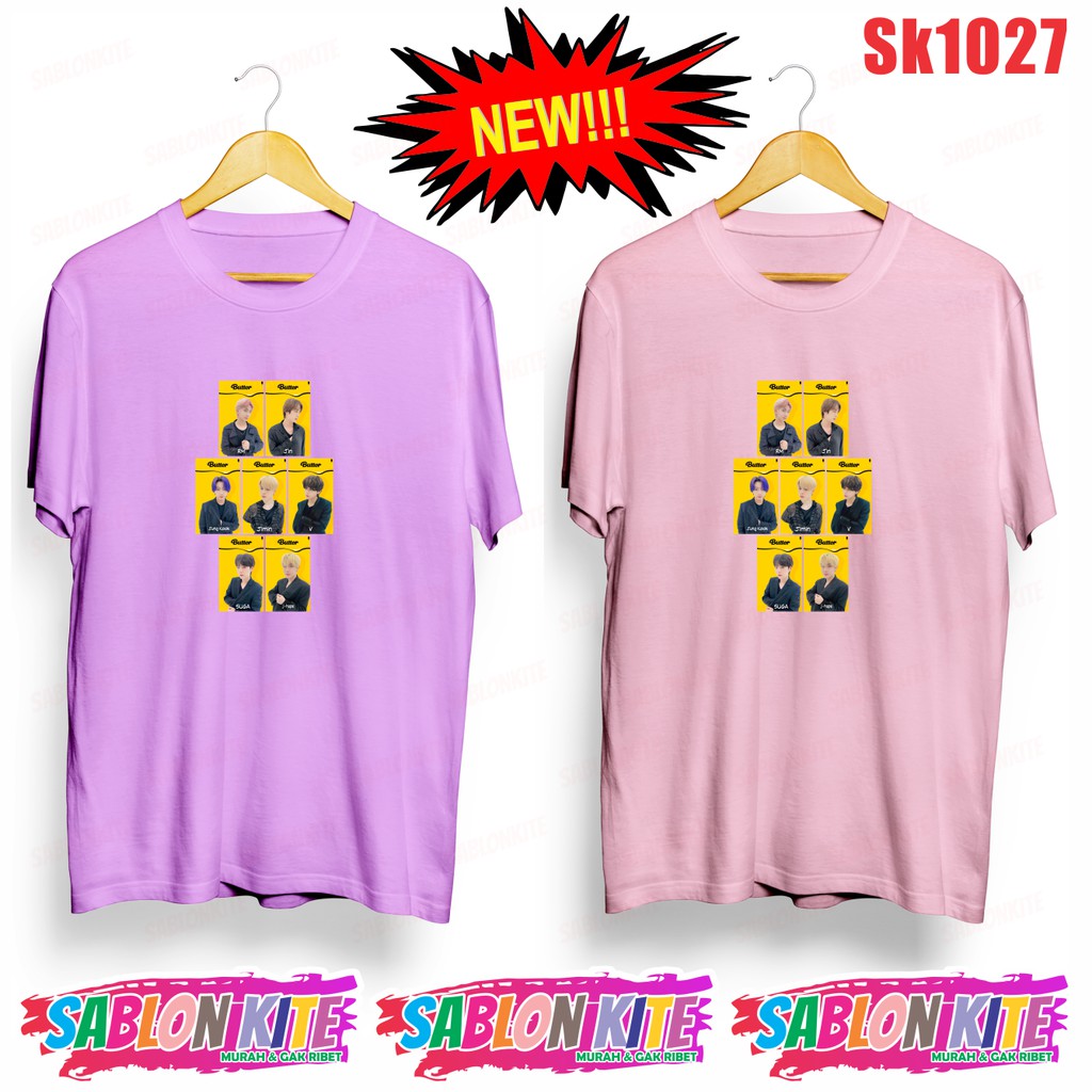 MURAH!!! KAOS KPOP ALL MEMBER BUTTER SK1027 ADA 8 WARNA UNISEX