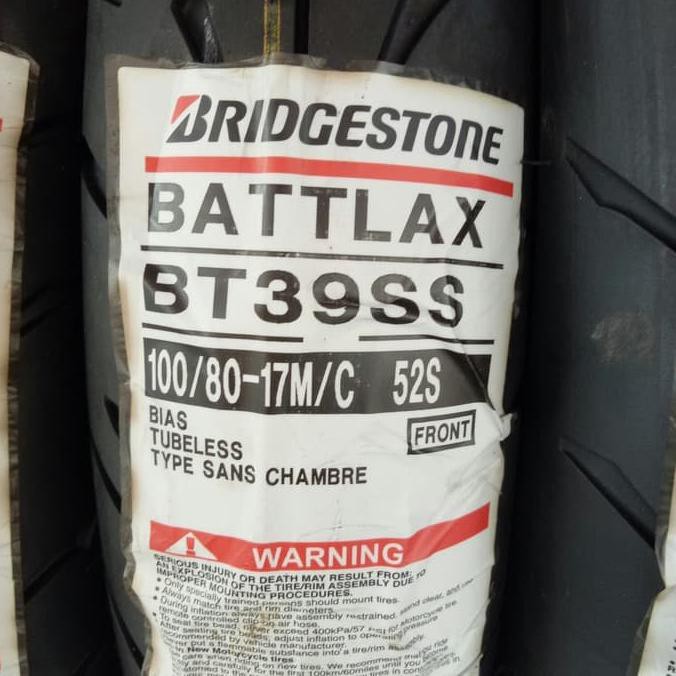 Ииmurah✪ Ban Bridgestone Battlax Bt39 90/80 - 17 & 100/80 - 17 Paketan •